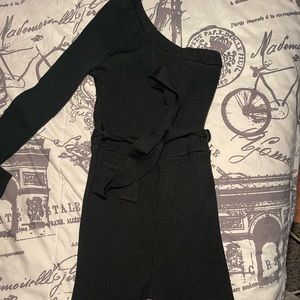 Black ribbed jumpsuit